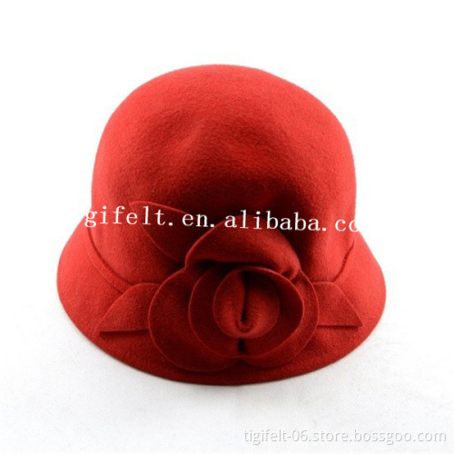 2014 winter wool felt hat for women